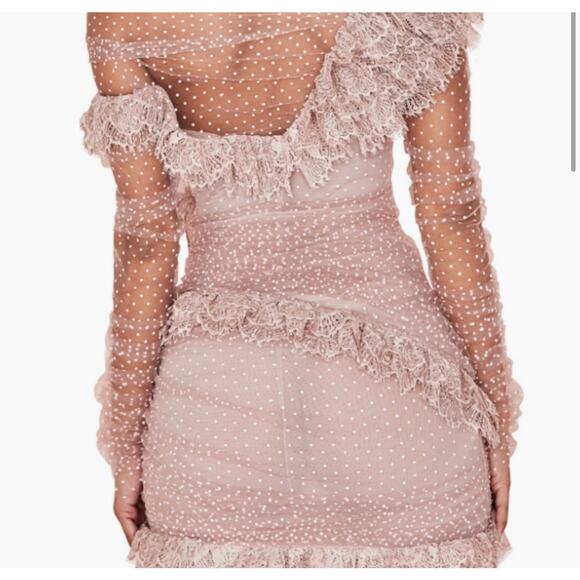 House of CB Pink Sorrell Tulle Mini Dress M - Picture 3 of 12